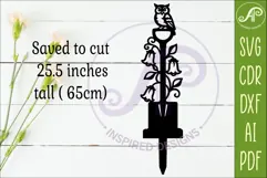 Owl Garden Spade Wall Art & Garden Stake SVG Product Image 2