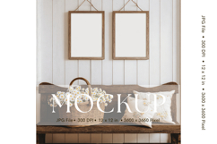 Photo Frame Mockup in Interior Room Studio Canvas Mockup_49 Product Image 1