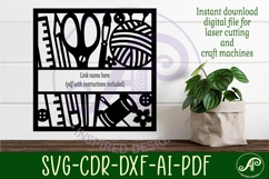 Crafters name sign svg laser cut design or card Product Image 2