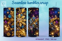 4 Christmas Seamless Tumbler Wrap 20 oz Product Image 3