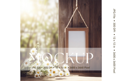 Photo Frame Mockup in Interior Room Studio Canvas Mockup_5 Product Image 1