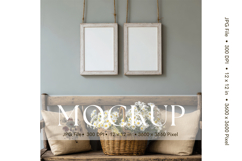 Photo Frame Mockup in Interior Room Studio Canvas Mockup_51 Product Image 1