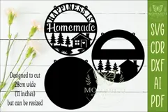 Happiness Is Homemade Farmhouse Wall Sign SVG Product Image 2
