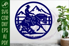 Horse reining wall sign, SVG file. vector sign Product Image 2