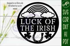 Luck of the Irish St. Patrick's Day wall sign Product Image 2