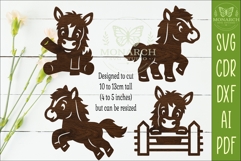 Cute Horse Silhouettes SVG Farm Animal 1 Product Image 2