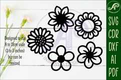 Flower Silhouette Cut out designs 7 Product Image 2