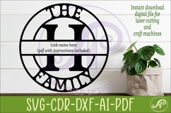 Monogram Family Letter H Name Sign SVG Product Image 2