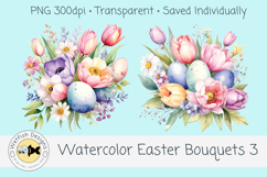 Spring Watercolor Easter Bouquets 3 Product Image 3