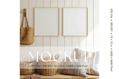 Photo Frame Mockup in Interior Room Studio Canvas Mockup_65 Product Image 1