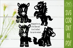 Cute Horse Silhouettes SVG Farm Animal 2 Product Image 2