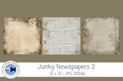Junky Newspapers 2 for Junk Journaling &amp; Scrapbooking Product Image 3