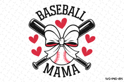 Baseball Mama Svg design | Svg Cut Files Product Image 2