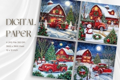 Snowman Background Christmas Winter Snow Wallpaper_5 Product Image 1