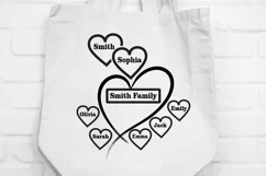 BEST SELLER | Heart Family Name Mother Father PNG Product Image 4