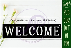 Welcome Word wall art sign, SVG file Product Image 2