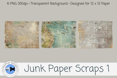 Junk Paper PNG Scraps 1 Product Image 3