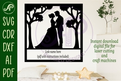 Wedding bride and groom name sign svg laser Product Image 2
