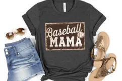Baseball Mama Clipart | Baseball Png | Sublimation Product Image 2