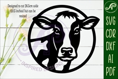 Holstein Cow Wall Art SVG, Friesian Cow Farmhouse Wall Decor Product Image 2