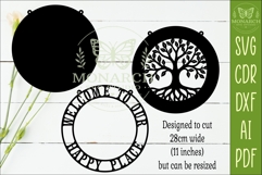 Welcome to Our Happy Place SVG | Tree of Life Layered Sign Product Image 2