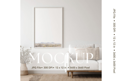 Photo Frame Mockup in Interior Room Studio Canvas Mockup_78 Product Image 1