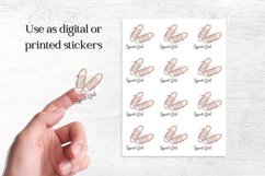 Sport Girl Sticker Product Image 2
