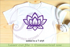 Lotus flower wall art signs, SVG files. 1 Product Image 2