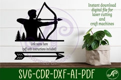 Male Archer, Archery name wall art sign Product Image 2