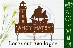 Lighthouse and ship Key holder designs Product Image 2