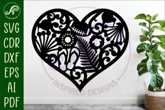 New Zealand icons heart wall sign, SVG file. Product Image 2