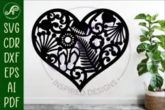 New Zealand icons heart wall sign, SVG file. Product Image 2
