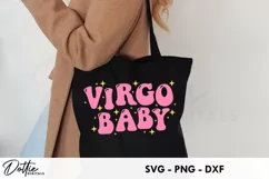Virgo Baby SVG DXF PNG Zodiac Star Sign Product Image 2