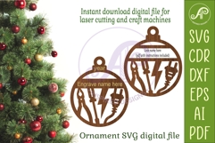 Electrician Christmas Ornament SVG, Custom Electrical Tool Product Image 2