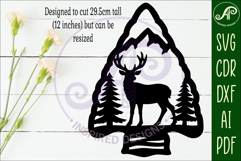 Arrowhead Mule Deer animal wall sign Product Image 2