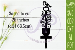 Robin Garden Shovel Wall Art &amp; Garden Stake SVG Product Image 2