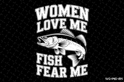 Women fear me Fish want me SVG Design| Fishing Svg Product Image 1