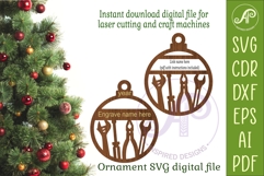 Mechanic Christmas Ornament SVG, Custom Tool Ornament, Product Image 2