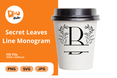 Secret Leaves Line Monogram Product Image 1