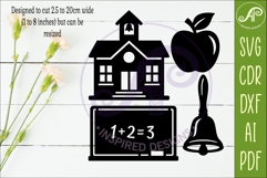 School Icons SVG Teacher Classroom Clipart 1 Product Image 2