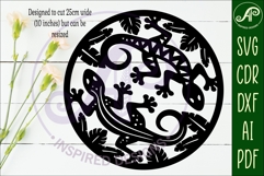 Geckos, Lizards wall sign, SVG file. Product Image 2