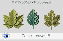 PNG Paper Leaves 5 Product Image 3