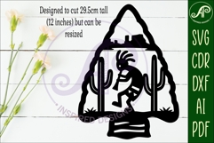 Arrowhead Kokopelli wall sign 1 Product Image 2