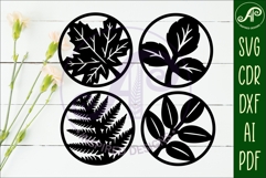 Leaf Coasters, laser cut out leaves designs d2 Product Image 2