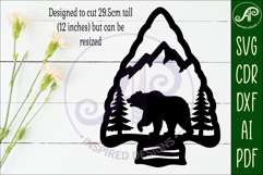 Arrowhead Grizzly Bear animal wall sign Product Image 2