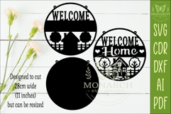Welcome Home Layered SVG | Cottage Wall Sign | Laser Cut Product Image 2