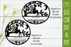 Enchanted Fairy Name Sign SVG | Woodland Nursery Laser Cut Product Image 2