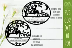 Enchanted Fairy Name Sign SVG | Woodland Nursery Laser Cut Product Image 2