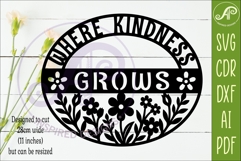Where Kindness Grows SVG | Teacher Classroom Wall Sign Product Image 2