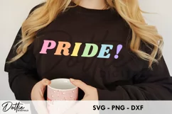 Colorful Pride Quote SVG DXF PNG LGBTQ Rainbow Product Image 2